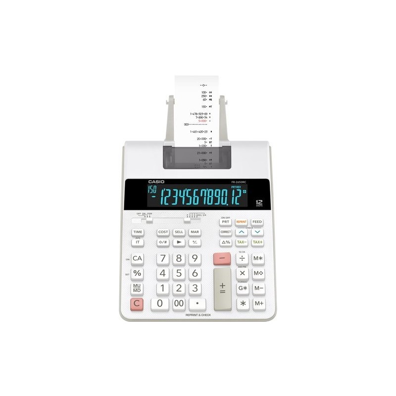 CALCULADORA IMPR.CASIO 12 DIG. FR-2650RC