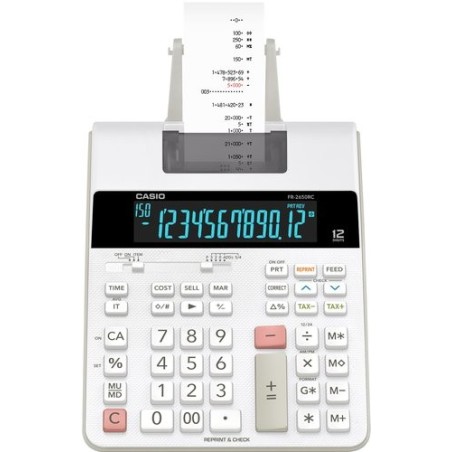 CALCULADORA IMPR.CASIO 12 DIG. FR-2650RC