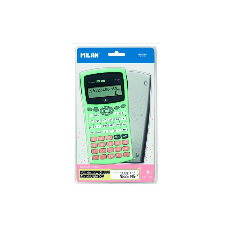 CALCULADORA CTF.MILAN 10+2 DIG. SILVER
