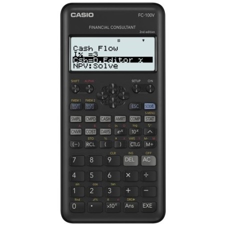 CALCULADORA FIN.CASIO 10+2 DIG.FC-100-V2