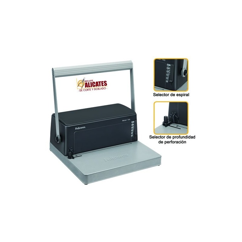 ENCUADERNAD.ESPIR.FELLOWES METAL  100