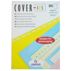 T.ENC.COVER-IRIS A4 CARTUL.BLANCO C/100