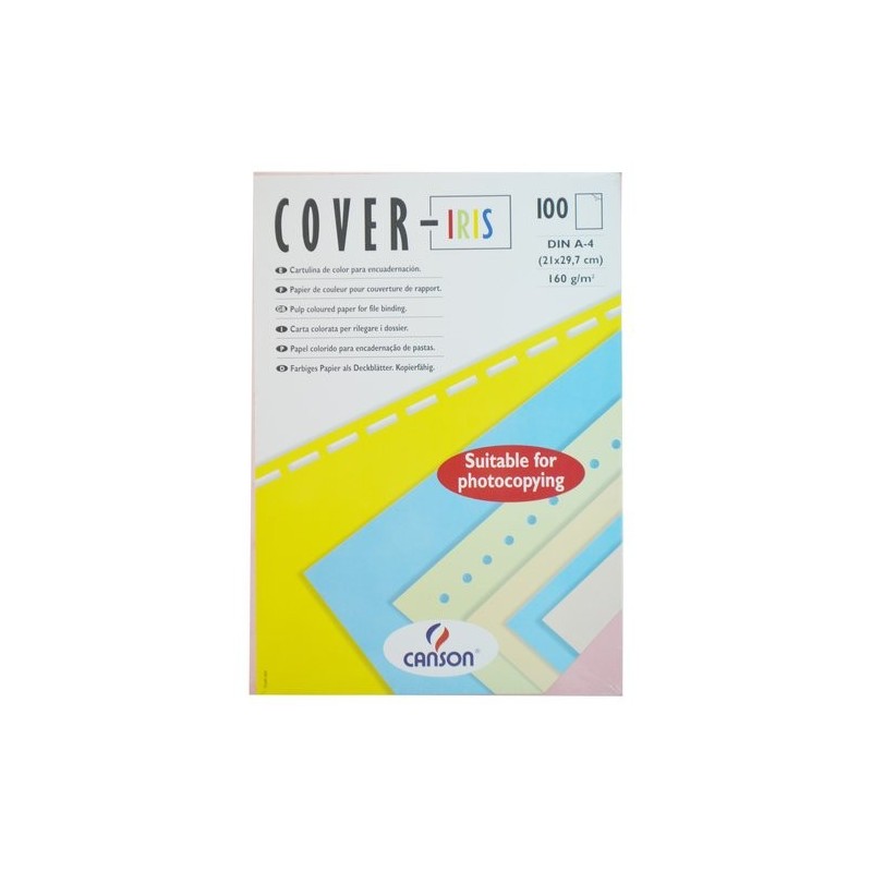 T.ENC.COVER-IRIS A4 CARTUL.BLANCO C/100