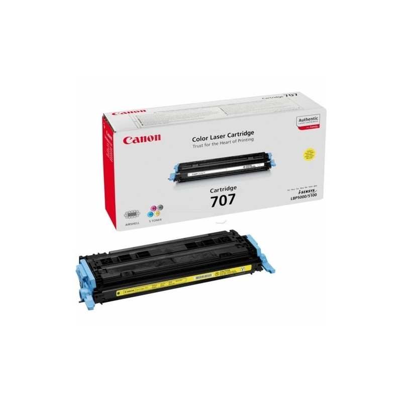 TONER CANON CRG707Y AMARILLO (2.000 PÁG.