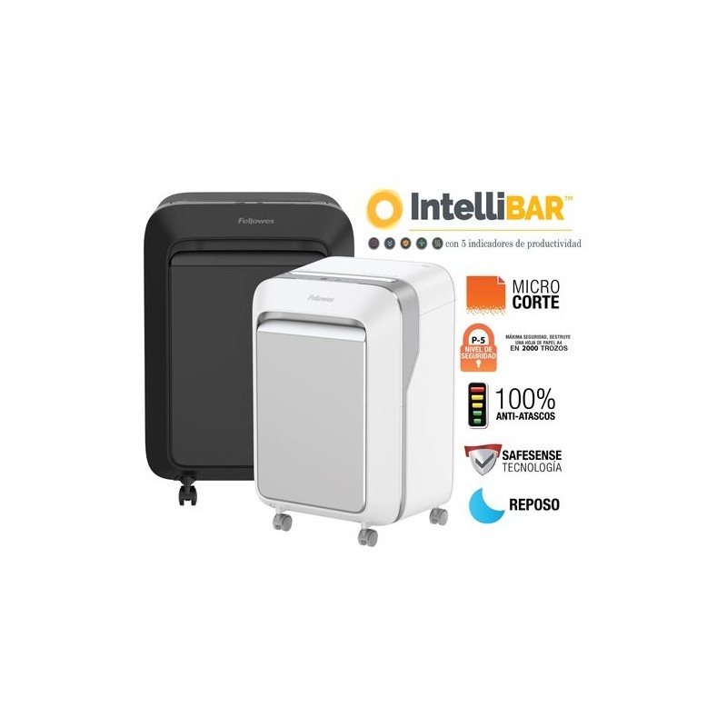 DESTRUCTORA FELLOWES LX211 NEGRA