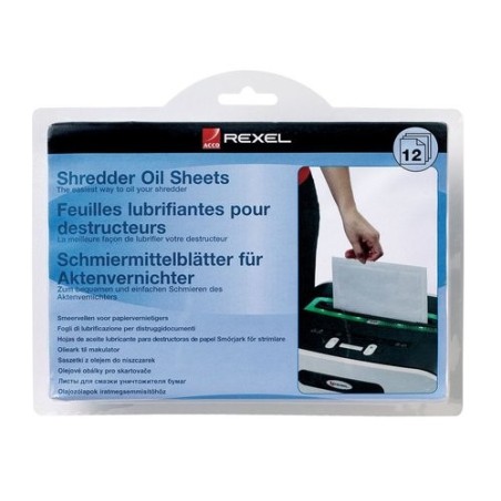 ACEITE DESTRUCTORAS REXEL HOJAS PACK 12
