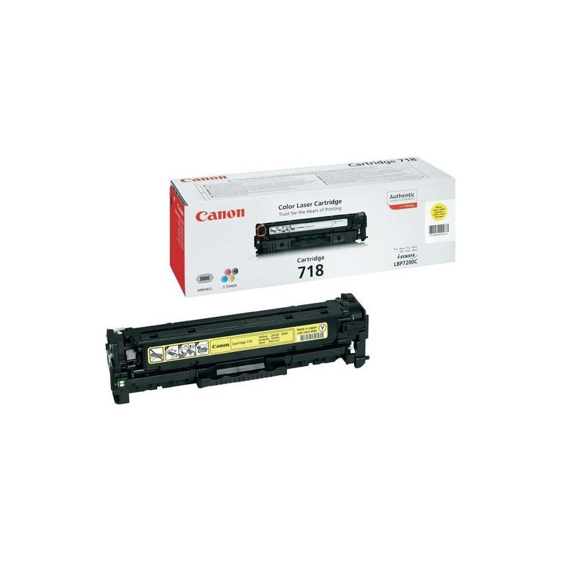 TONER CANON 718Y AMARILLO 2.900 PAG