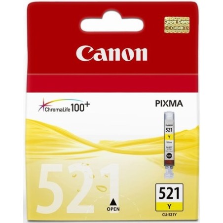 CART.IJ.CANON CLI-521Y AMARILLO