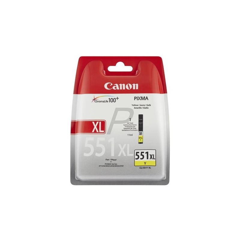 CART.IJ.CANON CLI-551XL AMARILLO