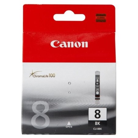 CART.IJ.CANON CLI8BK DEP.TINT.NEGRA
