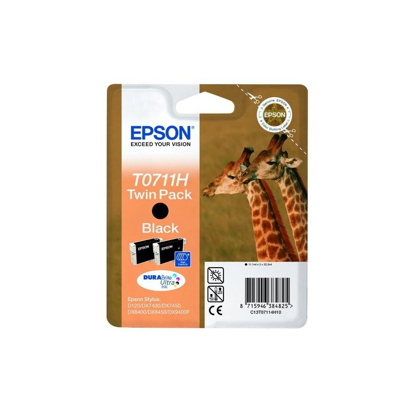 CART.IJ.EPSON T07114H NEGRO PACK 2