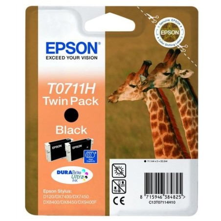 CART.IJ.EPSON T07114H NEGRO PACK 2