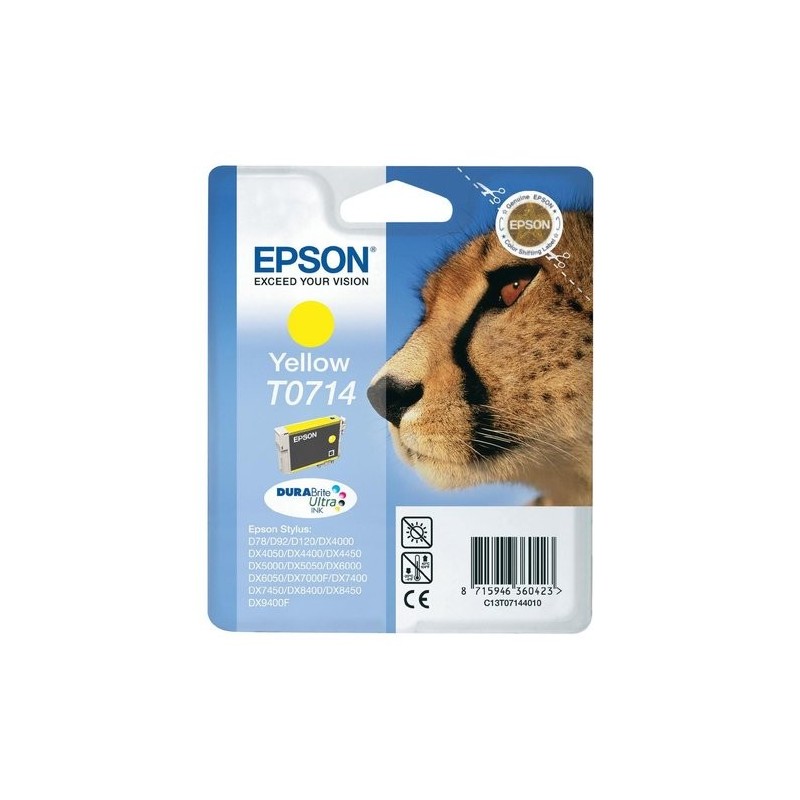 CART.IJ.EPSON T071440 D78/92/120 AMARILL