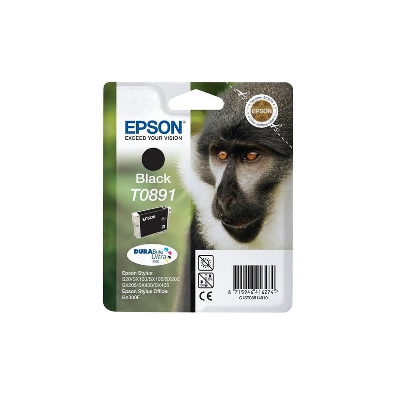 CART.IJ.EPSON T089140 S20 NEGRO