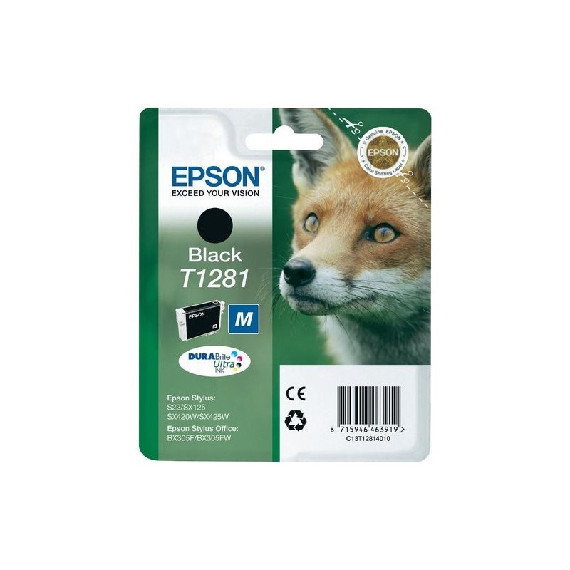 CART.IJ.EPSON T128140 NEGRO