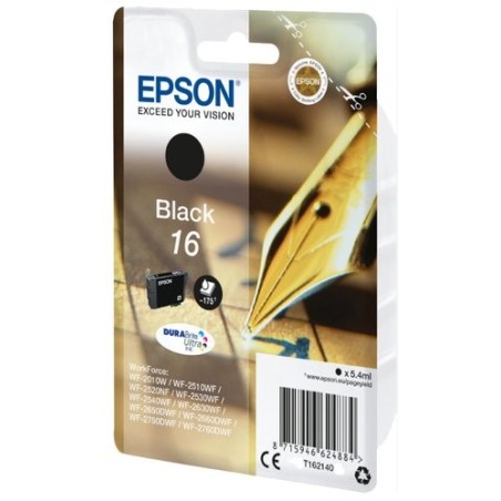 CART.IJ.EPSON T162140 Nº16 NEGRO