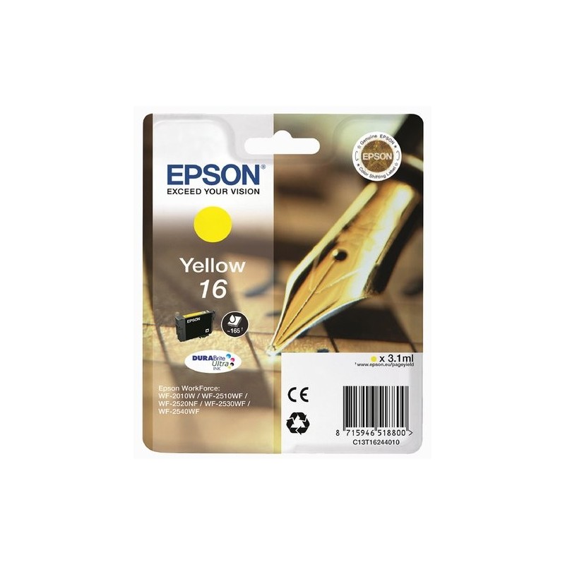 CART.IJ.EPSON T162440 Nº16 AMARILLO