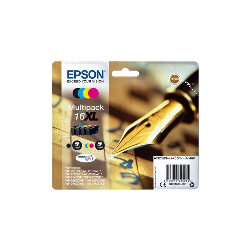 CART.IJ.EPSON T163640 Nº16XL MULTIPACK