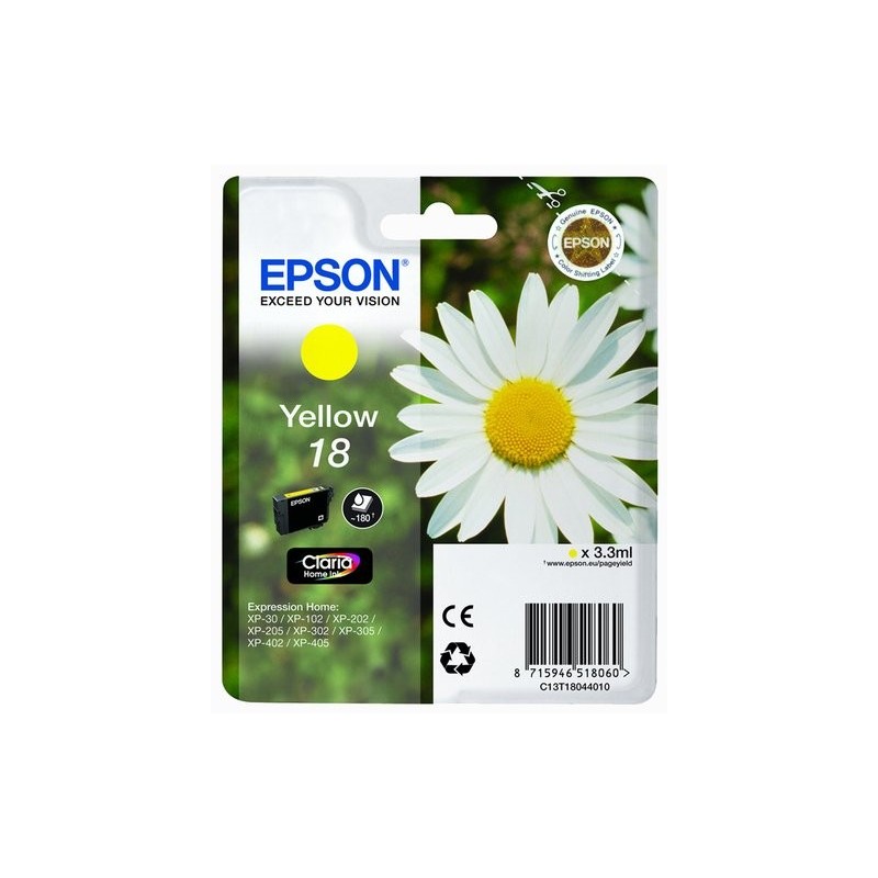CART.IJ.EPSON T180440 Nº18 AMARILLO