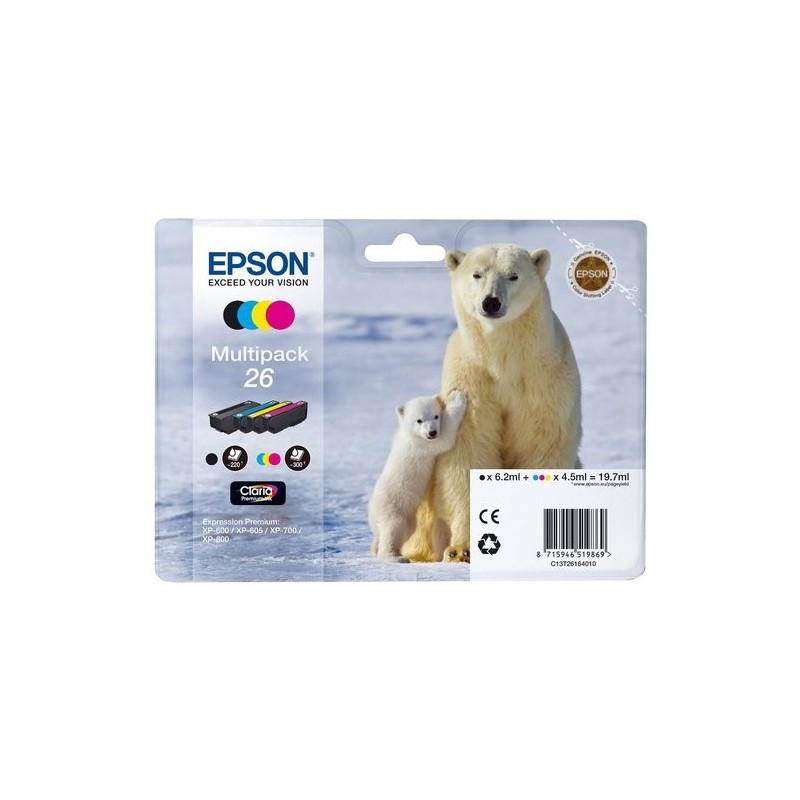 CART.IJ.EPSON T261640 Nº26 MULTIPACK