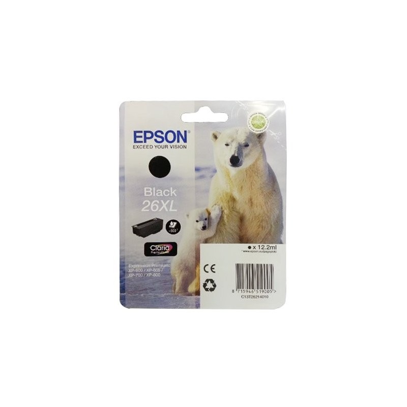 CART.IJ.EPSON T262140 26XL NEGRO