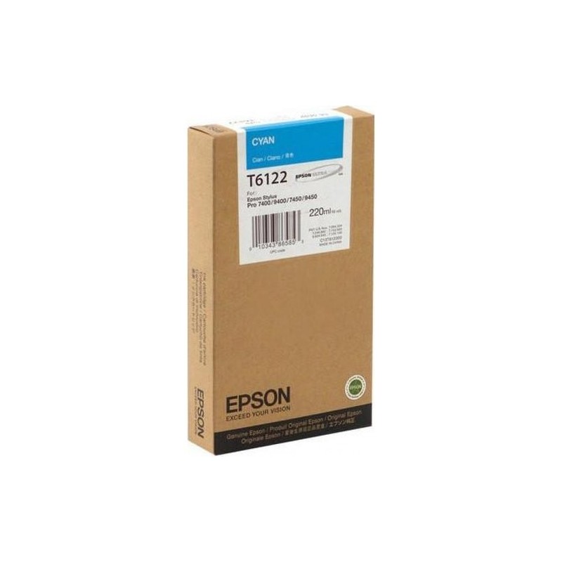 CART.IJ.EPSON T612200 CIAN 220ML