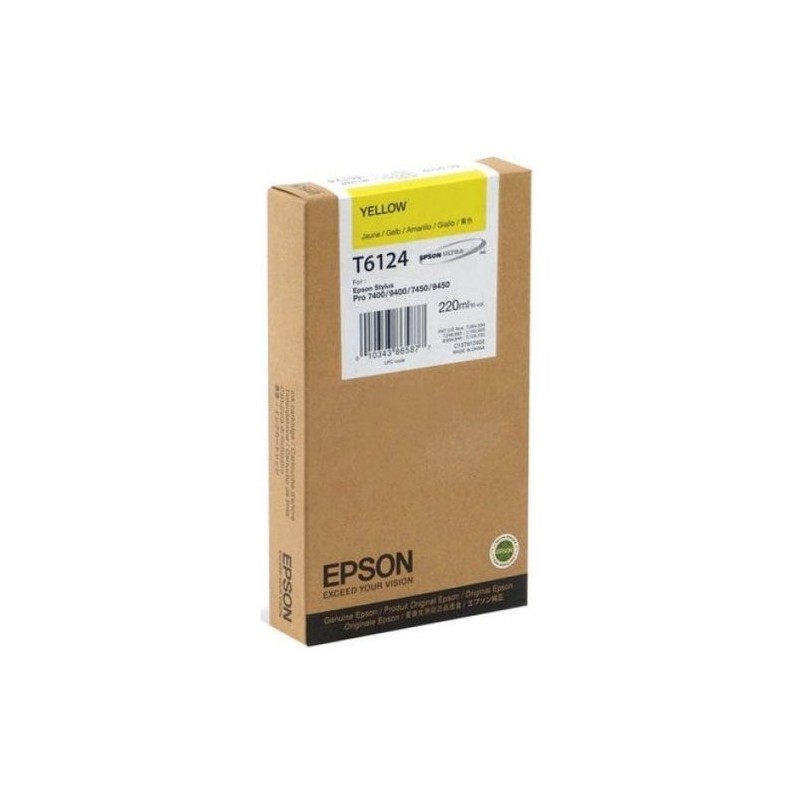 CART.IJ.EPSON T612400 AMARILLO (220ML.)