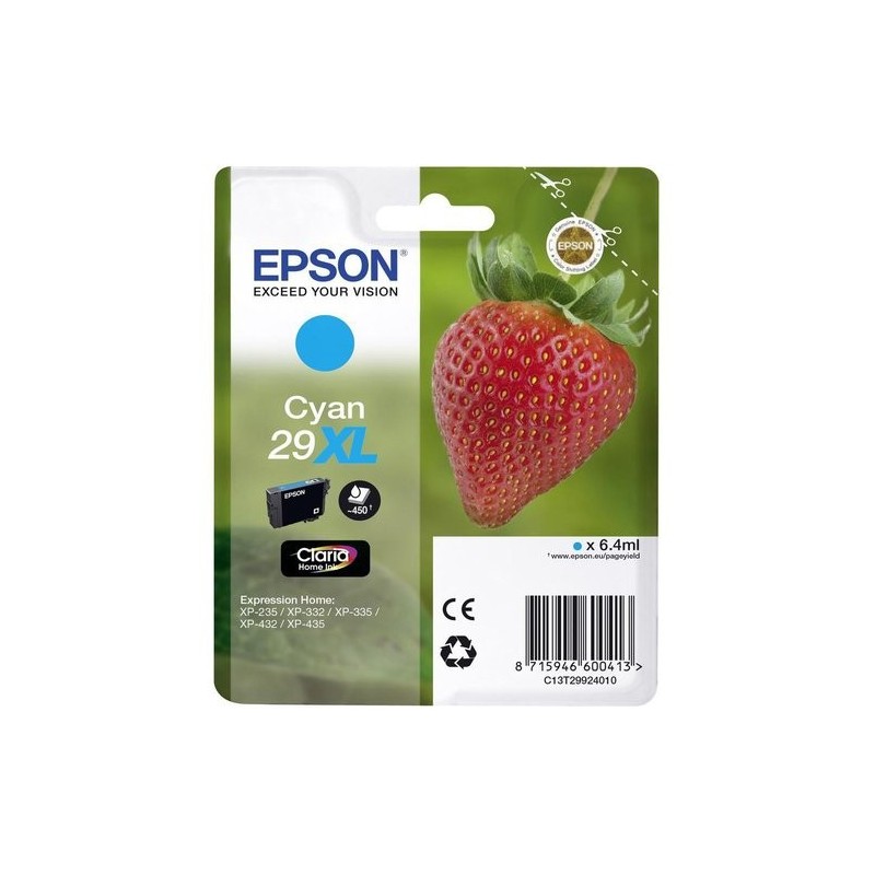 CART.IJ.EPSON T299240 Nº29XL CIAN
