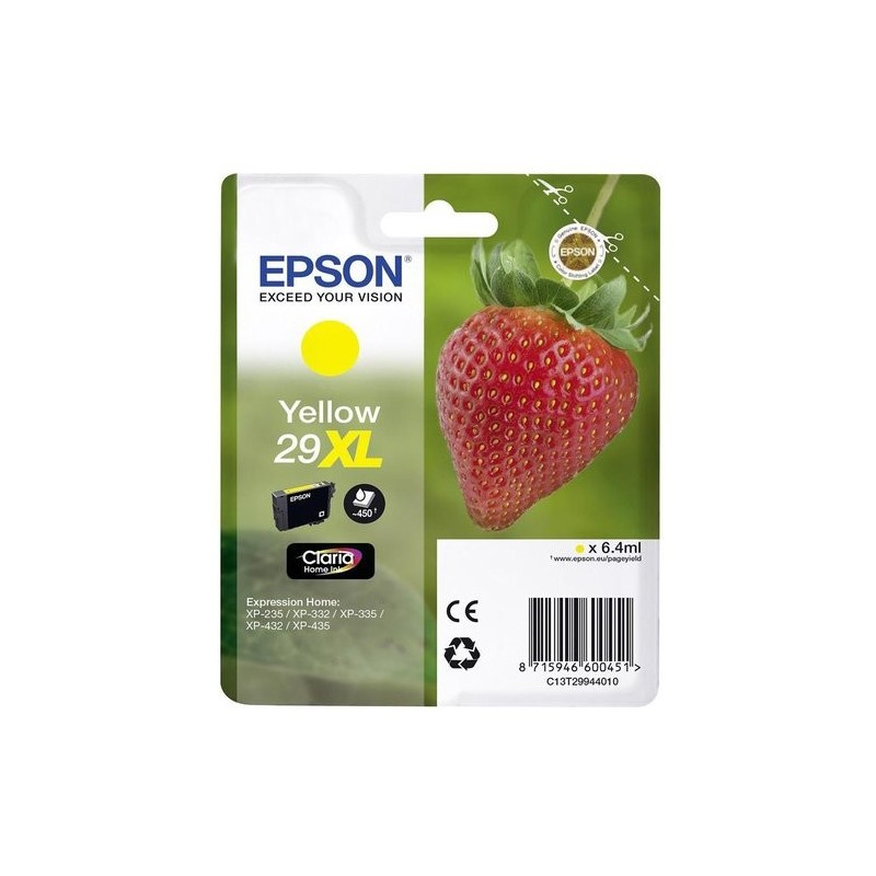 CART.IJ.EPSON T299440 Nº29XL AMARILLO