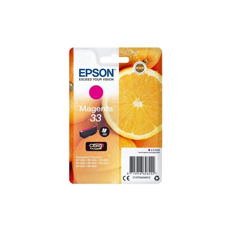 CART.IJ.EPSON T334340 Nº33 MAGENTA