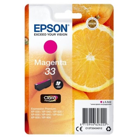 CART.IJ.EPSON T334340 Nº33 MAGENTA
