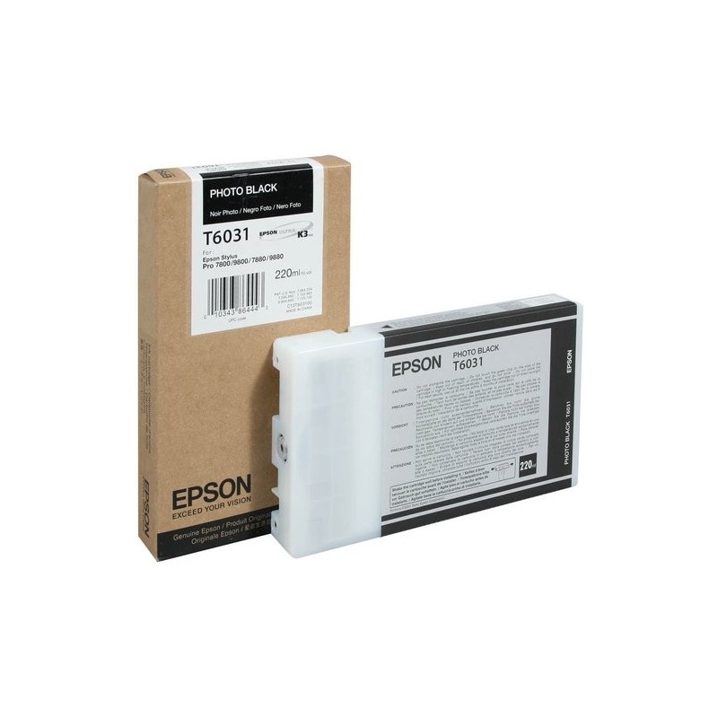 CART.IJ.EPSON T603100 NEGRO