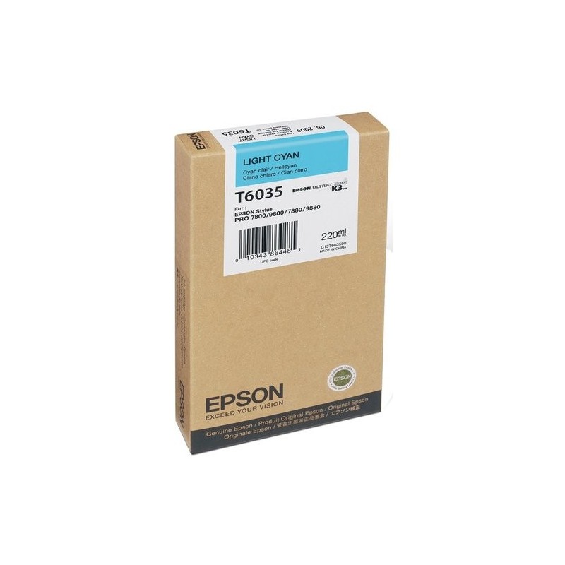 CART.IJ.EPSON T603500 CIAN CLARO