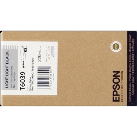 CART.IJ.EPSON T603900 NEGRO CLARO CLARO