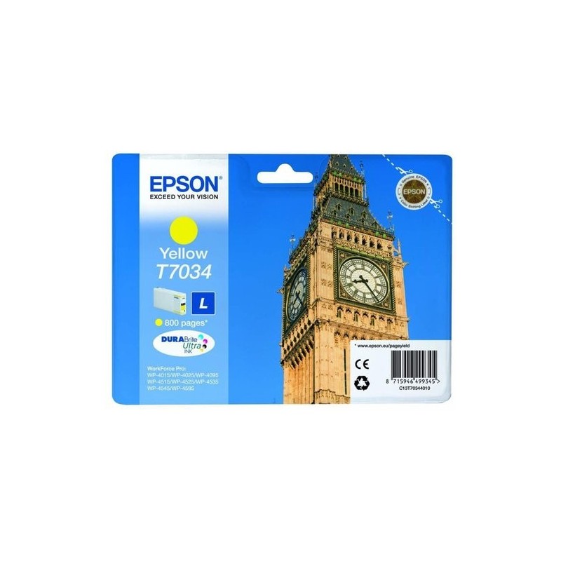 CART.IJ.EPSON T703440 WP-4525DNF AMARILL
