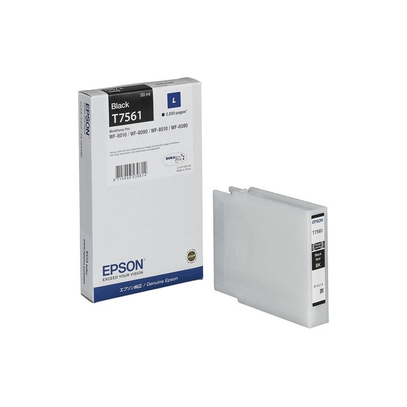 CART.IJ.EPSON T756140 NEGRO
