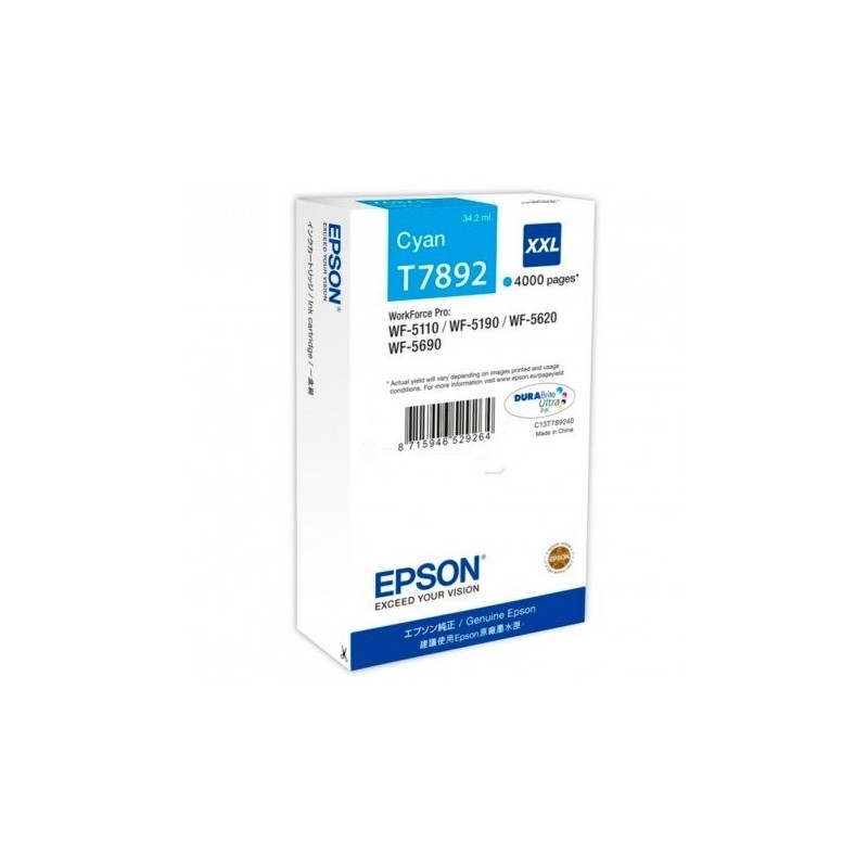 CART.IJ.EPSON T7892 XXL CIAN