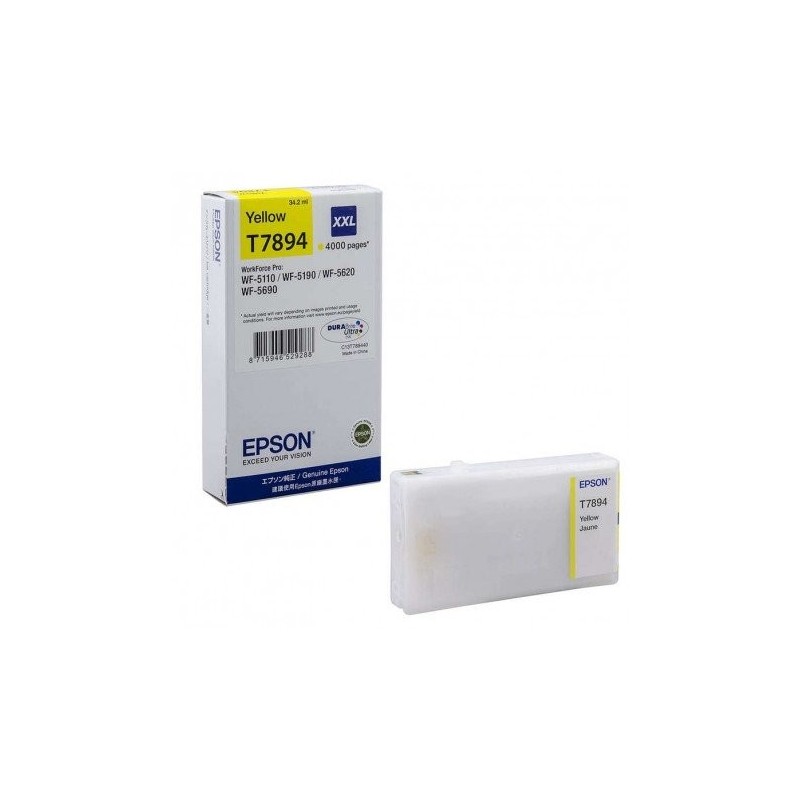 CART.IJ.EPSON T7894 XXL AMARILLO
