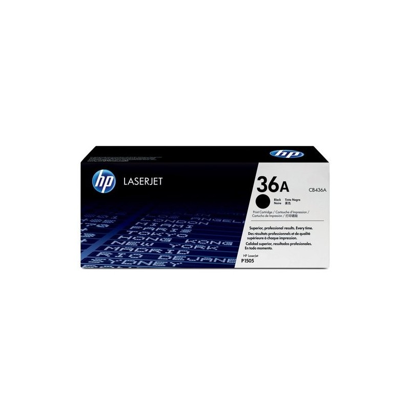 TONER HP Nº36A CB436A LJ P1505 NEGRO