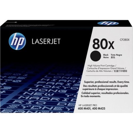 TONER HP Nº80A CF280X LJ PRO M 401 NEGRO
