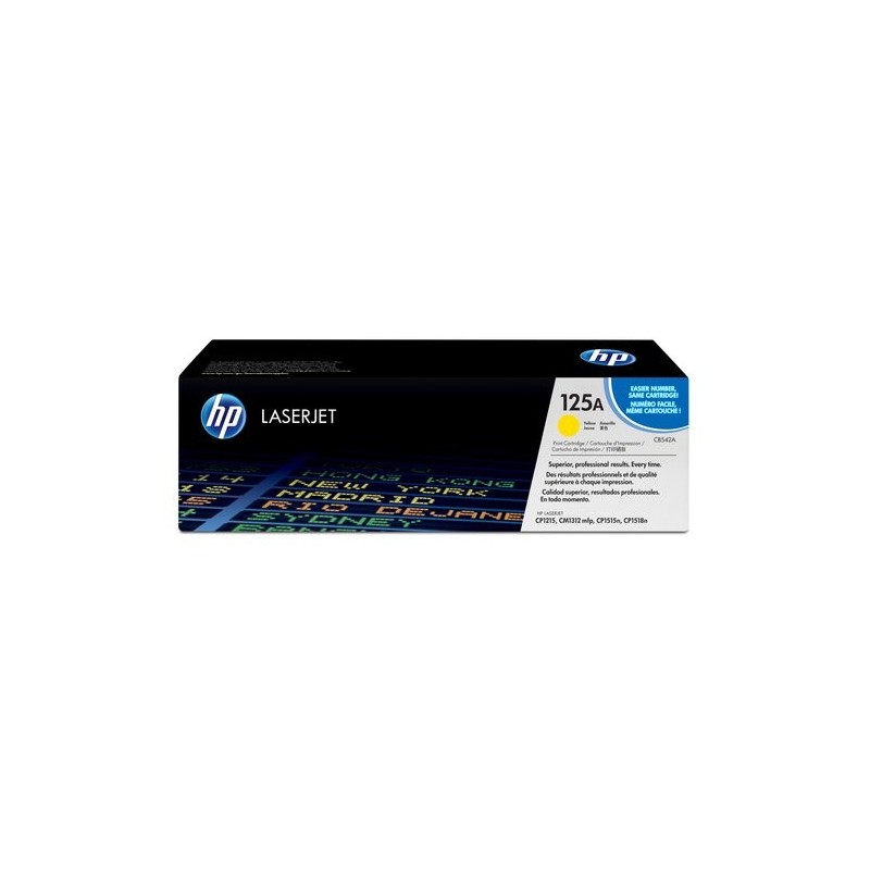 TONER HP Nº125A CB542A LJ 1210 AMARILLO