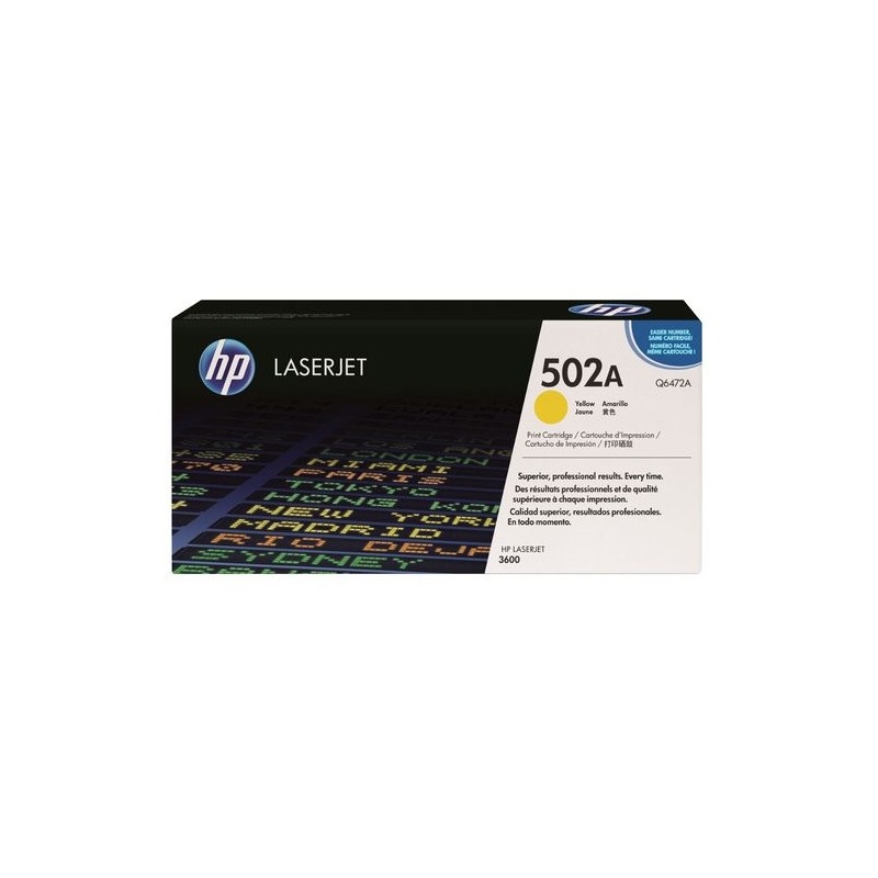 TONER HP Nº502A Q6472A LJ C.3600 AMARILL