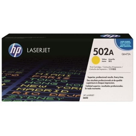 TONER HP Nº502A Q6472A LJ C.3600 AMARILL