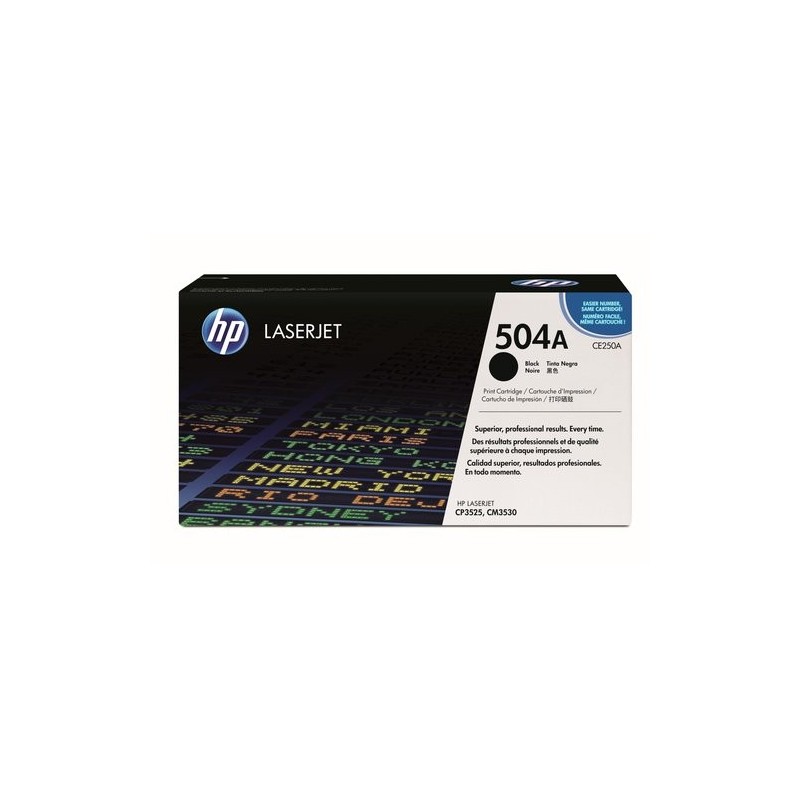 TONER HP Nº504A CE250A LJ CP3525  NEGRO