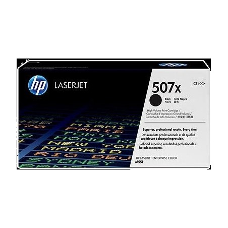 TONER HP Nº507X CE400X LJ M551/575 NEGRO