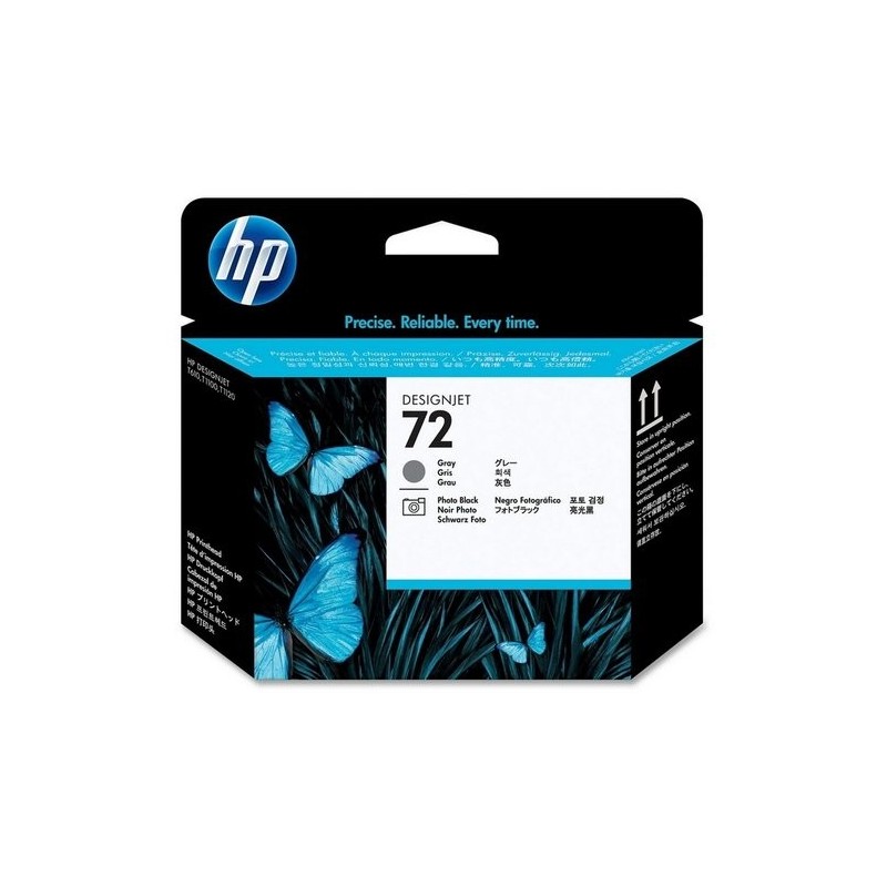 CABEZAL HP C9380A Nº72 GRIS Y NEGRO FOTO