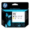 CABEZAL HP C9384A Nº72 NEGRO MAT Y AMARI