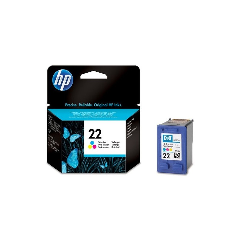 CART.IJ.HP C9352AE Nº22 TRICOLOR 5ML