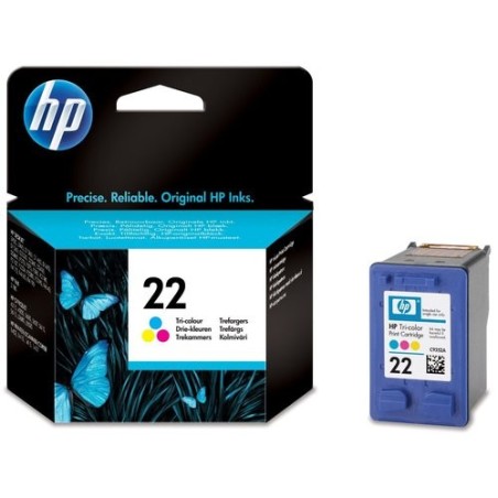 CART.IJ.HP C9352AE Nº22 TRICOLOR 5ML