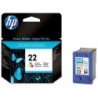 CART.IJ.HP C9352AE Nº22 TRICOLOR 5ML